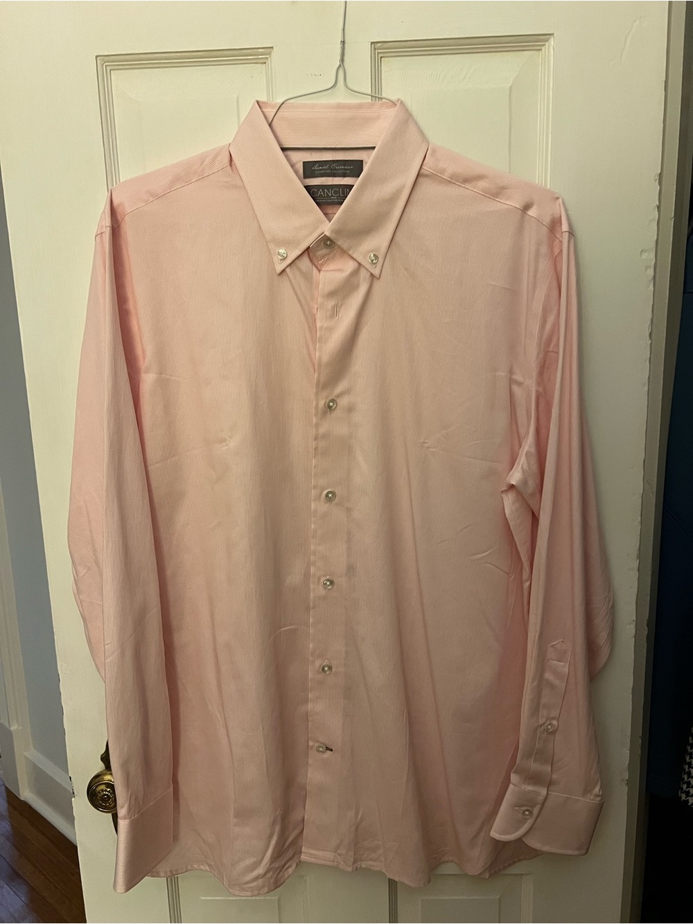 Daniel Cremieux Signature Men L Pink Canclini Cotton Button Down Shirt